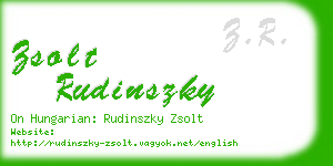 zsolt rudinszky business card